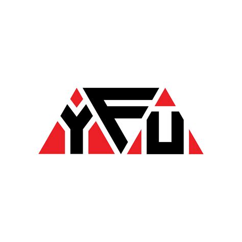 YFU triangle letter logo design with triangle shape. YFU triangle logo ...