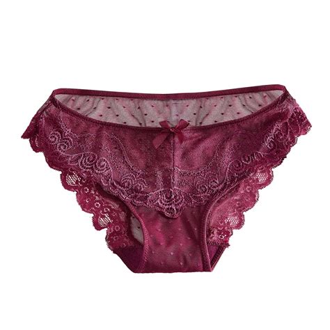 Hoksml Briefs For Women Women Cutut Lace Underwear Briefs Panties Sexy Hollow Out Lingerie