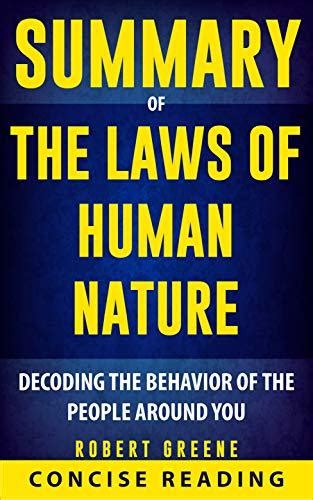 Summary of The Laws of Human Nature By Robert Greene by Concise Reading ...