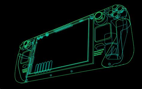 Steam Deck Wireframe Wallpaper Resolution1280x800 Id1402641