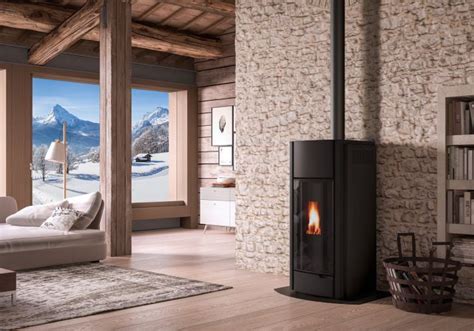 Palazzetti Julie 9 US Pro 2 Stufa Ermetica A Pellet Ecofire Ad Aria Con