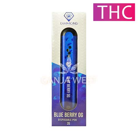 Diamond Concentrates Blueberry Og Thc Disposable Pen 2 Grams