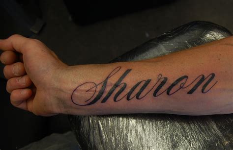 Sharon Forearm Script Lettering Tattoo Name Tattoos Pretty Hand