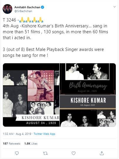 Amitabh Bachchan remembers Kishore Kumar on 90th birth anniversary