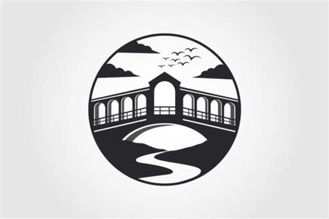 Rialto Bridge And River Logo Vector Graphic By Prasthf Creative Fabrica