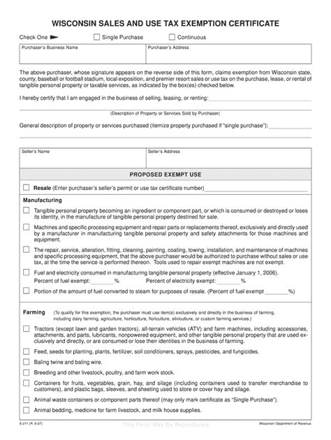 Wisconsin Sales And Use Tax Exemption 2018 2024 Form Fill Out And