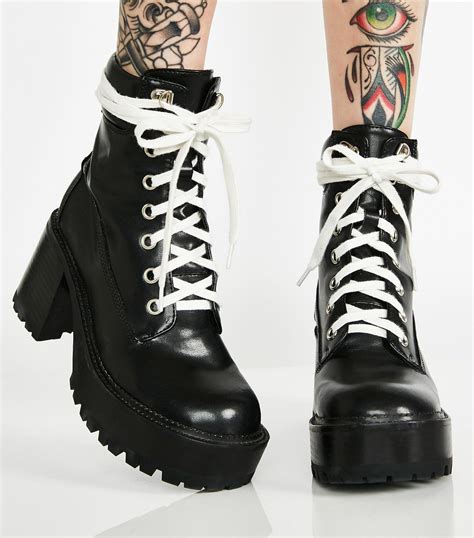 Lace Up Platform Boots Black Sold Out Women Of Edm