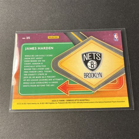 James Harden Optic Basketball Express Lane Insert Brooklyn