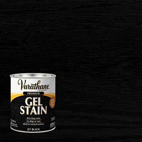 Varathane 1 Qt Jet Black Semi Transparent Gel Interior Wood Stain