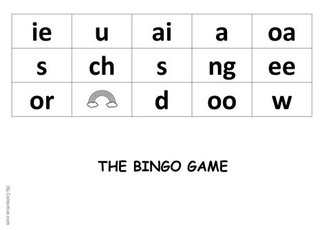 PHONICS GAME: English ESL worksheets pdf & doc