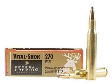 Federal 7mm Rem Mag Ammunition Vital Shok P7re 165 Grain Sierra