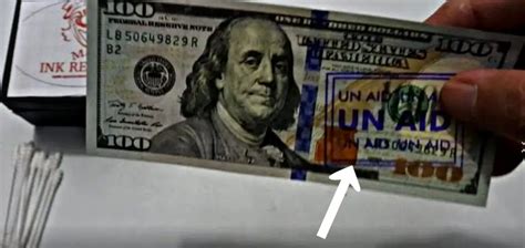 How To Remove Ink From A Dollar Bill