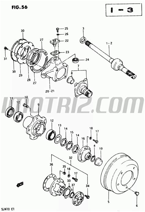 Reten Eje Delantero Interno Sj 410 Y Reten Rueda Toyota Hilux 4X2 00 09