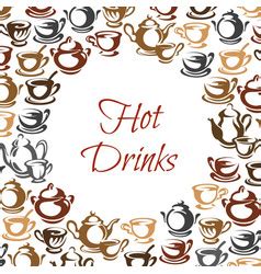 Hot Coffee Street Food Cart Colorful Image Vector Image
