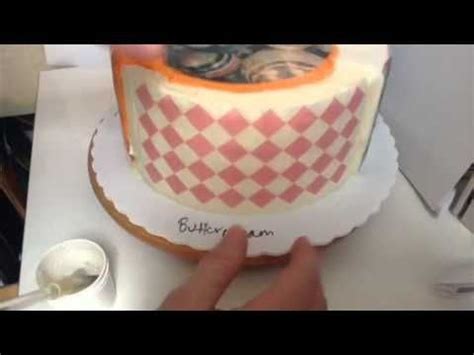 How To Apply Wafer Paper To Cakes Both Buttercream And Fondant