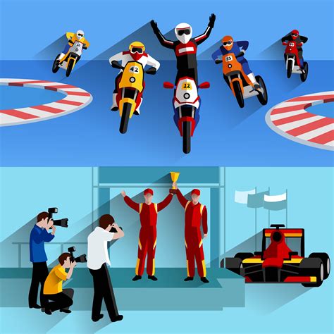 Racing Banners Set 467570 Vector Art at Vecteezy