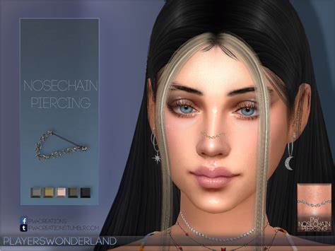 Nose Chain Piercing The Sims 4 Create A Sim Curseforge