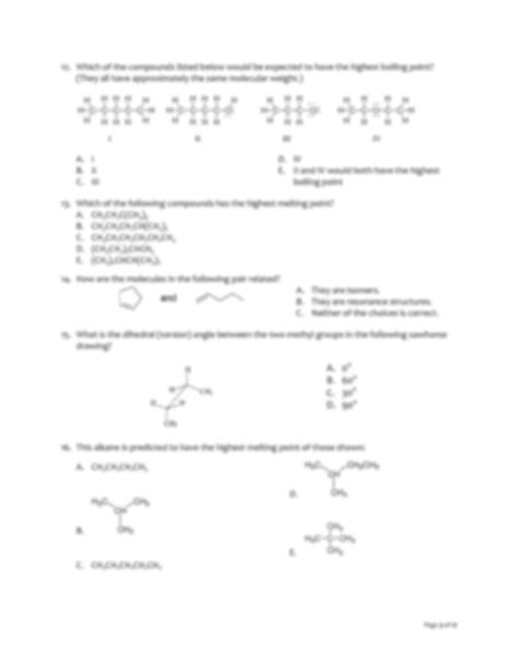 Solution Organic Chemistry Acs Final Exam Practice Studypool