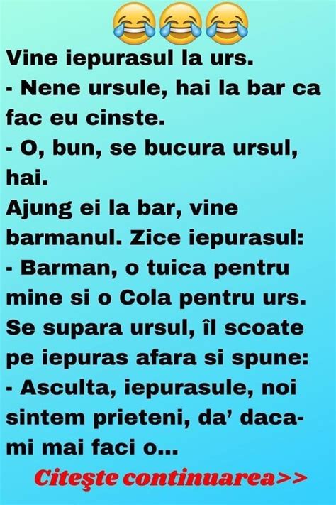 Vine Iepurasul La Urs Nene Ursule Hai La Bar Ca Fac Eu Cinste O