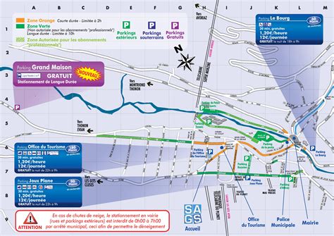 Morzine parking lots map - Ontheworldmap.com