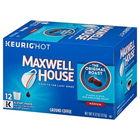 Maxwell House Original Blend Coffee Medium Roast K Cup Pods 12 Count