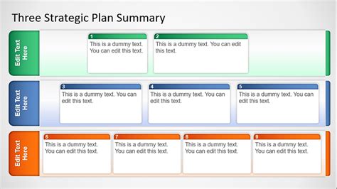 Download Free 3 Strategic Plan Summary Presentation Template