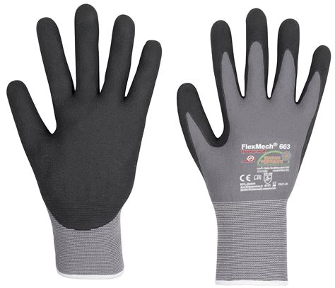 3 Pairs Of KCL FlexMech EN388 Work Gloves Protective Gloves Mechanic