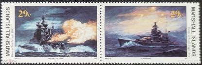Маршаллы Маршалловы о-ва 1994 Военные корабли Крейсера Морской бой ...