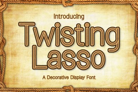 Twisting Lasso Font By V Design Stock · Creative Fabrica