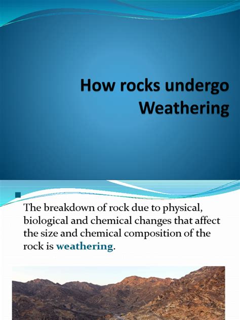 Weathering | PDF | Weathering | Rock (Geology)