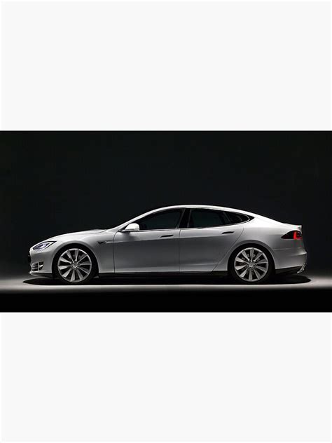 "Tesla Model S White" Poster for Sale by TeslaMotion | Redbubble