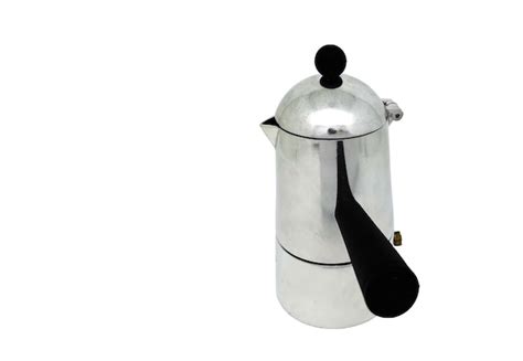 Premium Photo Moka Pot Italian Coffee Maker Isolated On White