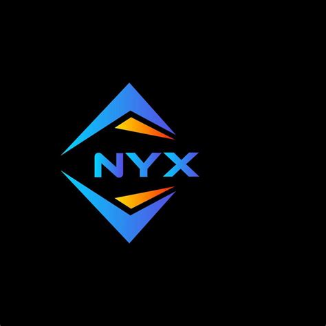 NYX abstract technology logo design on Black background. NYX creative ...