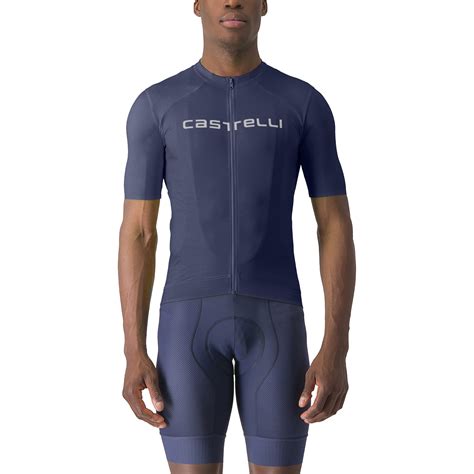 Castelli Prologo Lite Fietsshirt Met Korte Mouwen Heren Belgian Blue