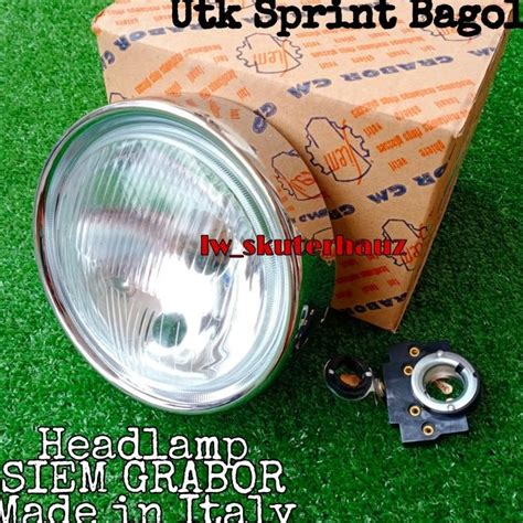 Jual Headlamp Siem Grabor Made In Italy Utk Vespa Sprint Bagol Original