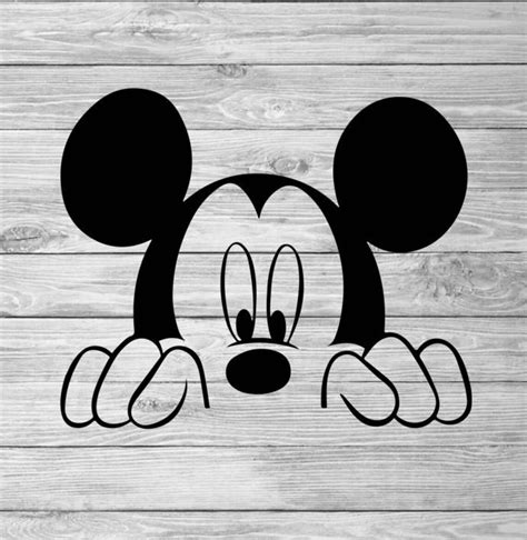 Mickey Mouse Peek A Boo Custom Vinyl Decal Sticker Tumbler Etsy