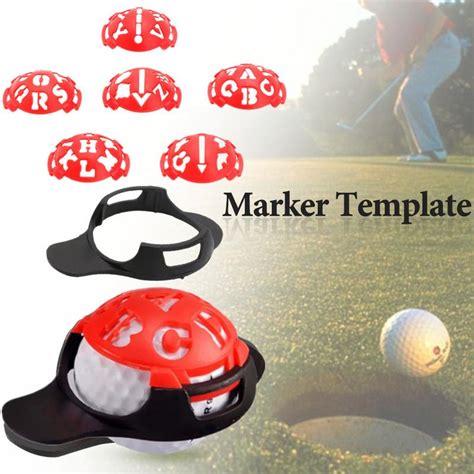 In Golf Ball Linie Liner Marker Vorlage Zeichn Grandado