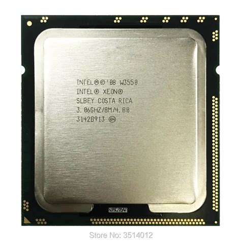 Intel Xeon W3550 3 0 GHz Quad Core Eight Thread CPU Processor 8M 130W