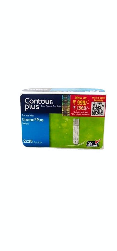 Contour Plus Blood Glucose Test Strips At Rs Box Contour Ts