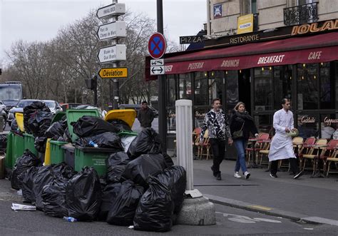Garbage piles up in France’s ‘City of Lights’ as pension strikes continue