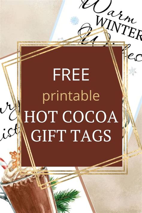 Hot Cocoa Gift Tags Free Printable Artofit