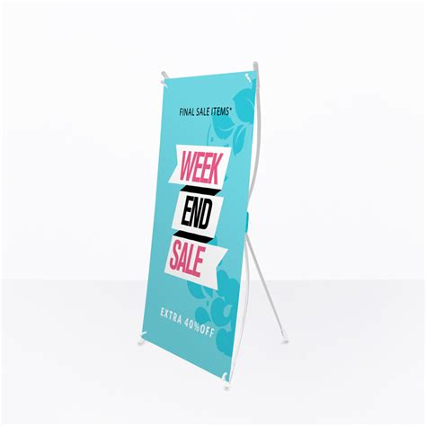 X Stand Mini 25cm X 42cm Botak Sign Pte Ltd