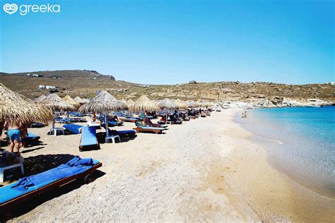 Mykonos Lia Beach Photos Map Greeka