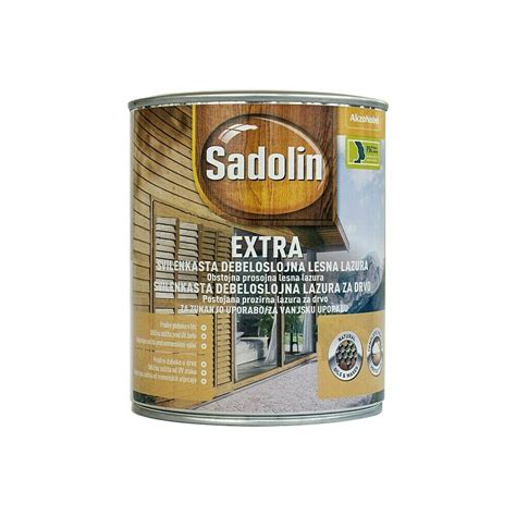 Lazura Za Drvo SADOLIN EXTRA TIKOVINA 0 75 L 3 Pevex