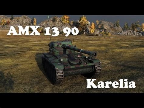 World Of Tanks AMX 13 90 Karelia 1334 2378 Damage YouTube