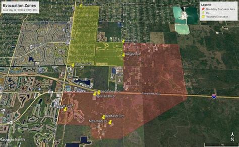 Collier County Brush Fires Certain Areas Under Evacuation Orders