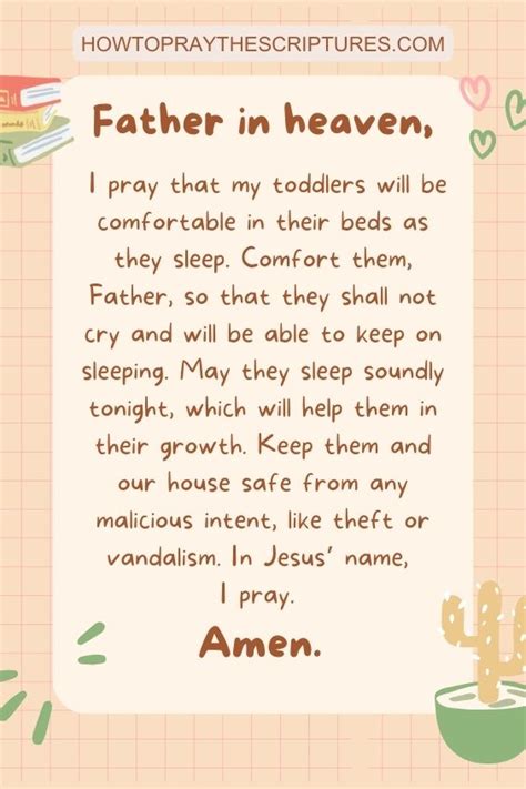 A Good Night Prayer For My Toddlers