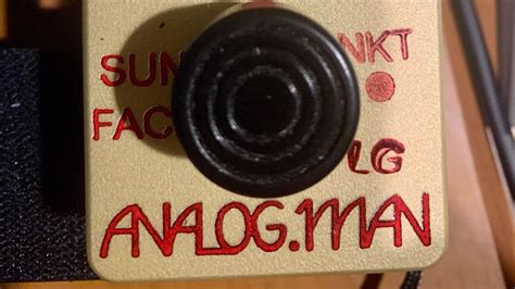 New Pedal Analogman Sunface Nkt Red Dot Low Gain Youtube