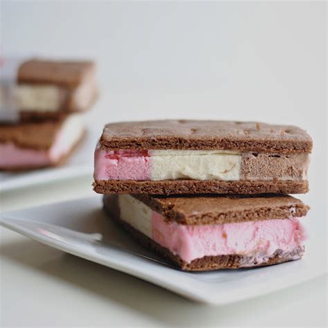 Homemade Neoplitan Ice Cream Sandwiches Virtually Homemade Homemade