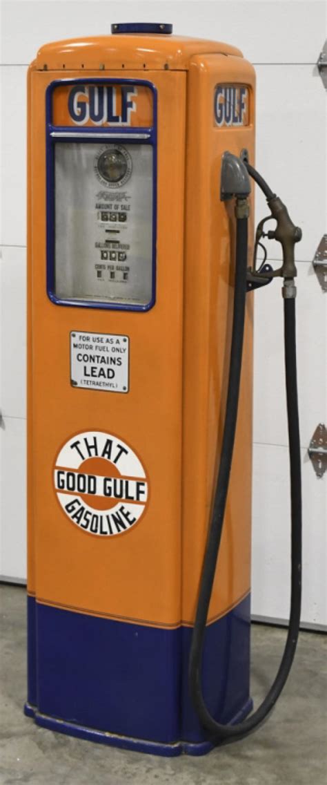 Sold At Auction Vintage Tokheim Model Tall Gulf Gas Pump